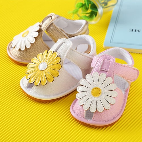 Infant Baby Boy Girl Soft Sole Crib Shoes Toddler Kid Summer Sandals Shoes 0-18M 