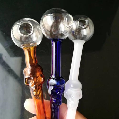 Colorful Great Pyrex Skull Glass Oil