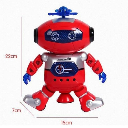 Electronic Walking Dancing Smart Space Robot Kids Music Light Toy W Remote 