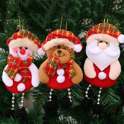Santa Claus Snowman Deer Doll Xmas Tree Hanging Decor Gift Christmas Ornament 