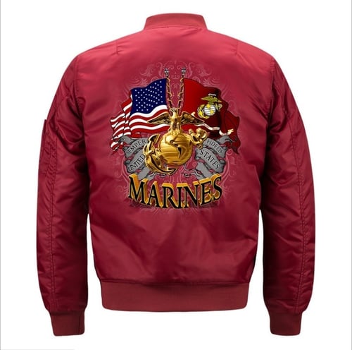 2020 Mens Sports Air Pilots Marines Cotton Padded Jacket Baseball Coats US M-6XL