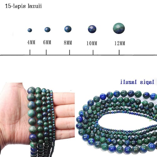 5-40PCS Agate Gemstone Beads Natural Round Stone Beads 4/6/8/10/12mm Jewelry 