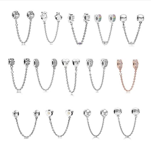 European Silver Charms Beads Pendant FOR DIY 925 sterling Bracelet Chain 