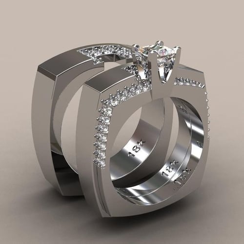 Sapphire Jewelry Wedding Silver Ring Women Engagement For Bridal White 925 Rings Sapphire Jewelry Wedding Silver Ring Women Engagement For Bridal White 925 Rings