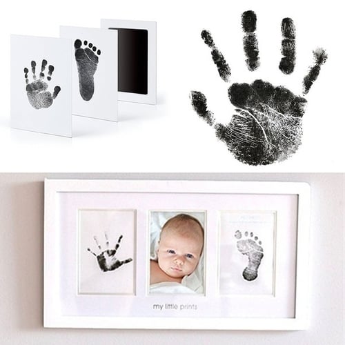 1Set Baby Handprint And Footprint Ink Pads Paw Print Ink Kit For Babies And Pets 