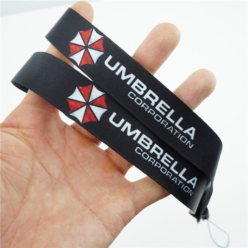 Resident Evil Umbrella Lanyard Neck Strap Charms Cell Phone Rope KeyChain Gift 