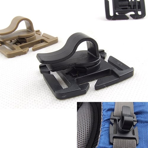 Hiking Accessories Tactical Buckle Drink Tube Clip EDC Outdoor Carabiner 