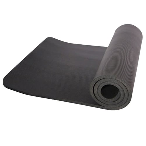 10mm Yoga Mat Thick Fitness Meditation Exercise Camping Workout Gym Pad Non-Slip 