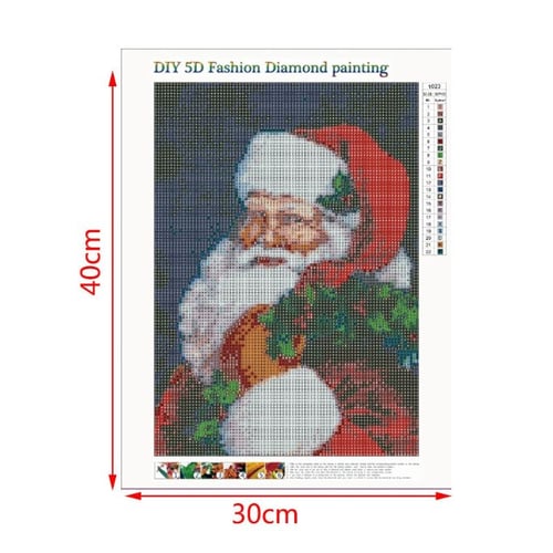 5D DIY Full Drill Diamond Painting Santa Claus Cross Stitch Kit Embroidery Xams