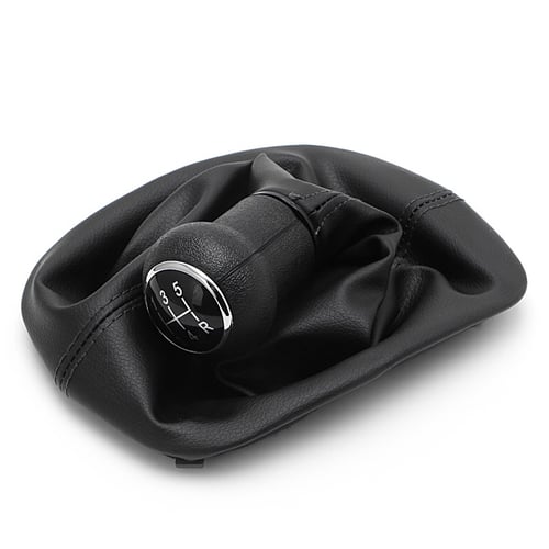 NEW 5-Speed Gear Shift Knob Gaitor Boot Leather For VW PASSAT B5 Volkswagen Bora