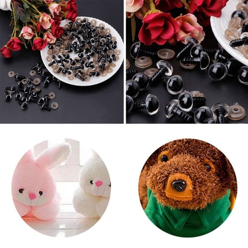 Plastic Safety Eyes for Stuffed Toy Snap Animal Puppet Doll Craft DIY‥ 