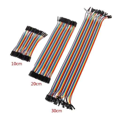 40pcs Jumper Cable Dupont Wire Male to Male Line Connectors 10CM M-M 2.54mm DIY 