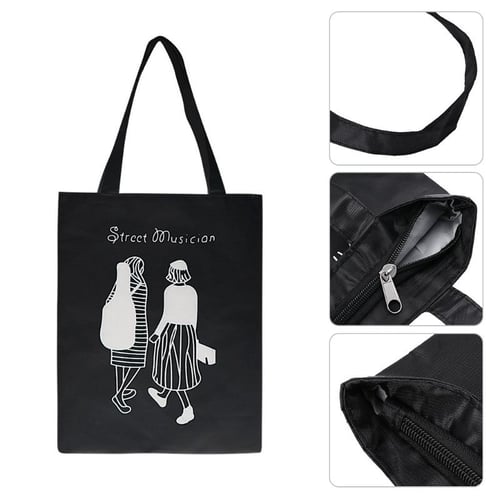 Fashion Women Shoulder Bag Handbag Canvas Beach Shopping Tote Zipper Large Bags 