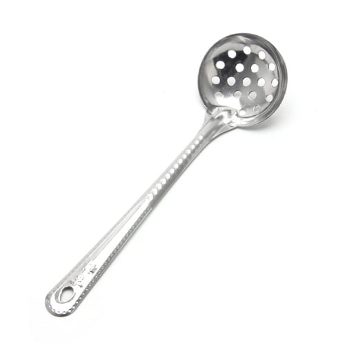 Stainless Steel Soup Spoons Ladle Skimmer Colander Filter Strainer Kitchen Tool 
