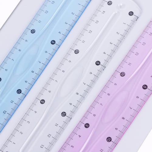 1Pc Super Flexible Ruler Rule Measuring Tool Stationery For School Student 20cm 