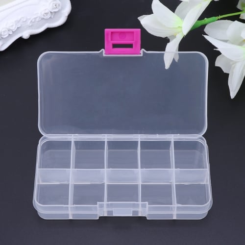 1X Compartments Clear Plastic Storage/Box Jewelry Bead Screw Organizer Container
