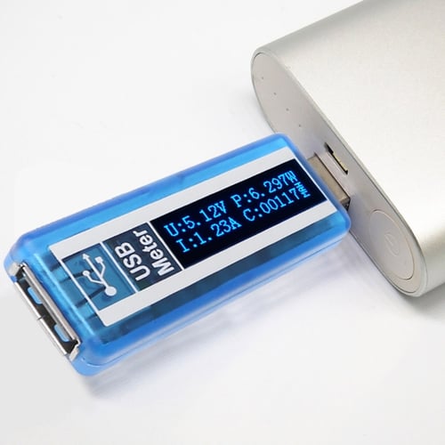 USB OLED Tester Voltmeter Ammeter Power Capacity Meter Voltage Current Monitors 