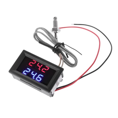 1Pc Digital LCD Display Thermometer Temperature Meter Temp Sensor With Probe BW 