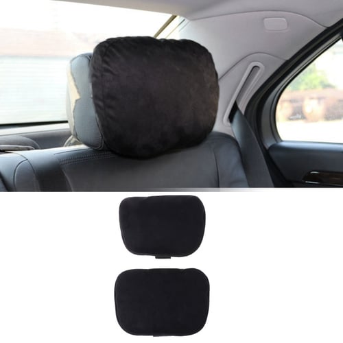 2pcs Universal Pillow Car Neck Rest Headrest Pillow Ultra Soft For Mercedes Benz 