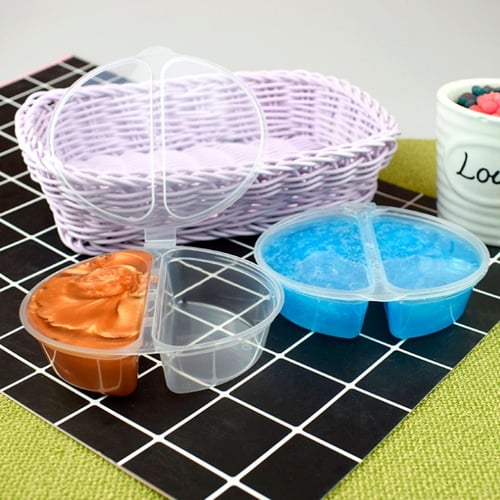 24 Pack Slime Containers with Lids - Reusable, Translucent, No Leak, High  Quality & Good Sealability