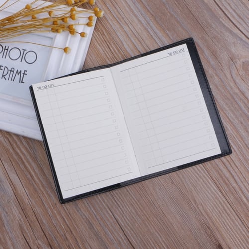 Mini Pocket Notebook Portable Journal Diary Book PU Leather Cover Note Pad 