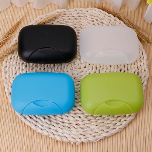 Portable Travel Soap Dish Box Case Holder Container Home Bathroom Shower Outdoor 