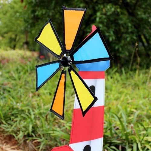 Colorful Windmills Windsock Wind Spinner Outdoor Kids Toy Garden Yard Lawn Decor 
