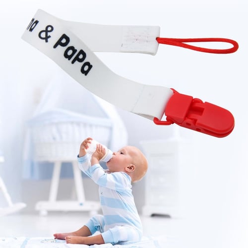 Cute Baby Kids Dummy Pacifier Soother Nipple Leash Strap Chain Clip Holder S 