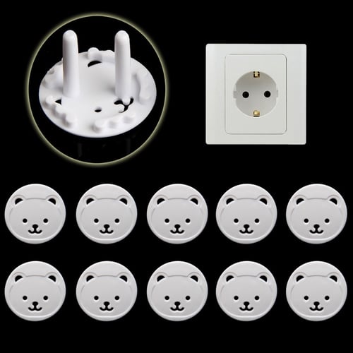 10X Child Guard Against Electric Shock EU Safety Protector Socket Cover Cap YJ 