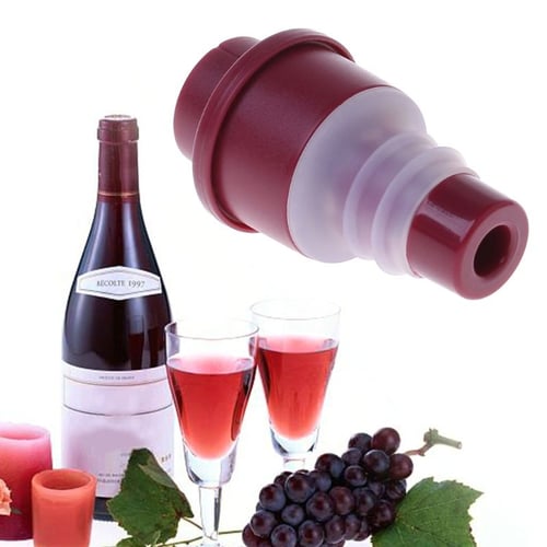 Vacuum Sealed Champagne~ Red Wine Bottle Stopper Plug-Cap Preserver Home BarTool 