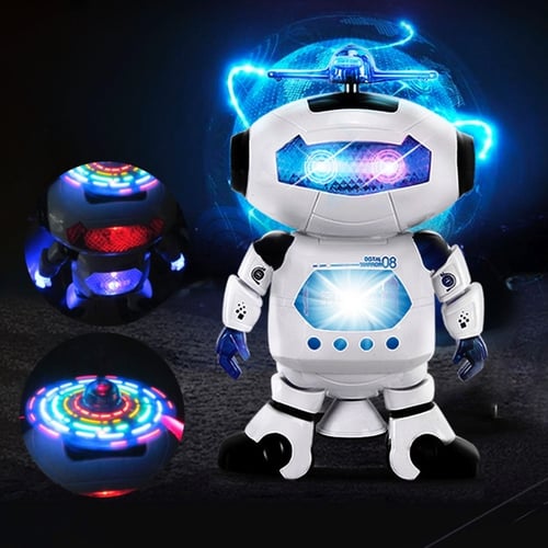 Space Dancing Robot Toy With Music Light Electronics for Boy Kid Christmas Gifts 