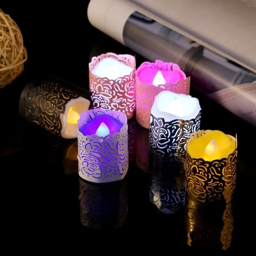 24Pcs Light Candle Holder Lampshade Paper Lantern For Wedding Party Decoration 