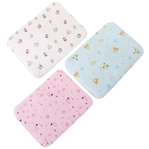 Waterproof Cotton Baby Change Urine Mat Soft Mat Change Pad Cover 35x45cm 