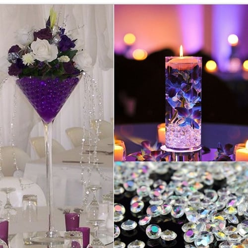 500 or 1000 Acrylic Scatter Table Crystal Diamond Confetti Wedding Decoration 