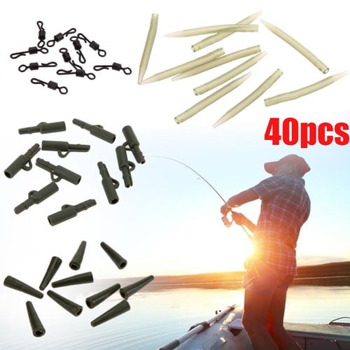 Tool Q-Shaped Swivels Fixed Lines Carp Fish Accessories Safety Lead Clips Set 
