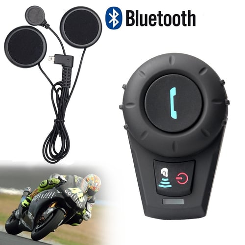 500m BT Bluetooth Motorcycle FM Intercom Radio Headset Helmet Interphone Headset 