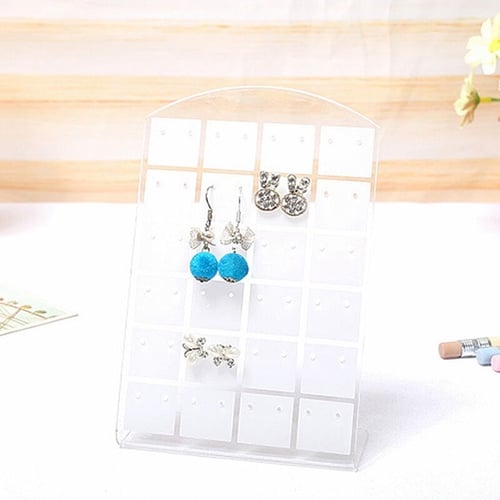 Earring Ear Studs Stand 48 Holes Holder Jewelry Show Rack NEW 1PC FREE SHIPPING 
