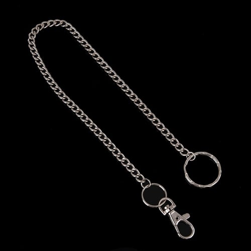 Extra Long Strong Metal Hipster Key Wallet Belt Ring Clip Chain Keychain AU 