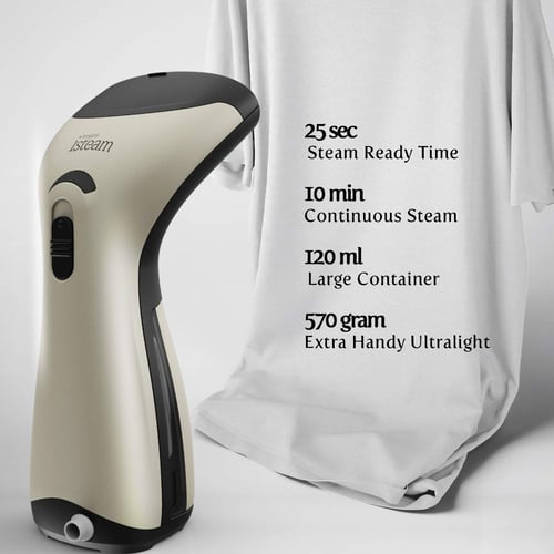 iSteam Steamer for Clothes Luxury Edition Upgraded with 360° Technology Blue 
