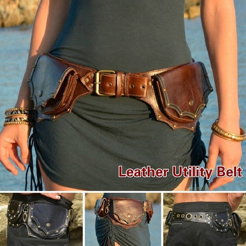 Leather Belt Bag Leather Utility Belt