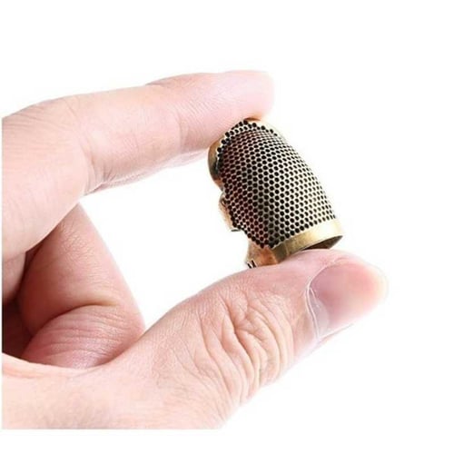 4pcs Sewing Thimble Adjustable Finger Protector Metal Shield Pin Needle DIY Tool 