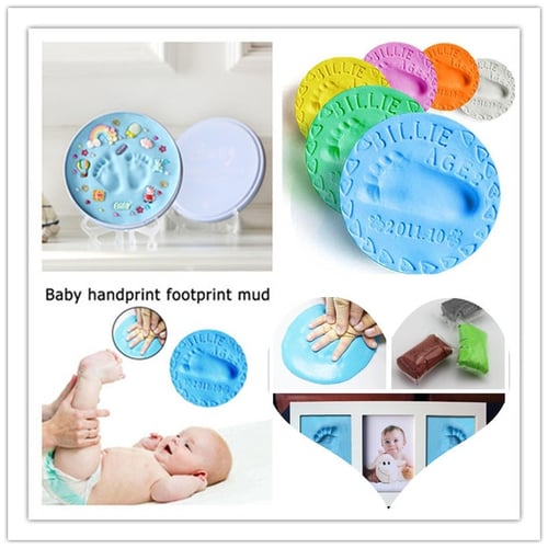 Infant Baby Fingerprint Foot Print DIY Clay Mud Newborn Toy Collection Gift 