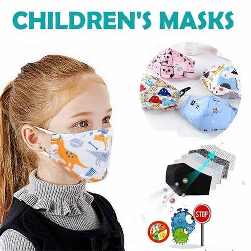 Outdoor Mouth Face Máscara Cute Dinosaurs Children Anti Dust Half Face for Kids 