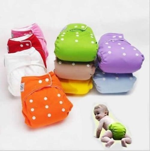 New 10 PCS+10 INSERTS Adjustable Reusable Lot Baby Washable Cloth Diaper Nappies 