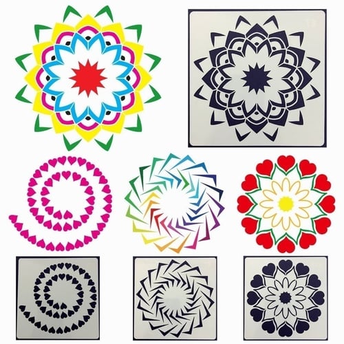 36pcs mandala stencils diy home decoration drawing laser cut template wall stencil painting for wood tiles fabric buy 36pcs mandala stencils diy home decoration drawing laser cut template wall stencil painting
