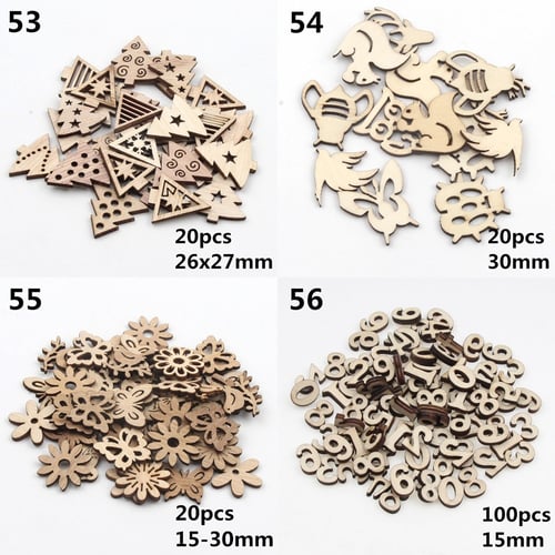 DIY color Wooden gear crafts Fit Handmade Home Decorations Accessories 30mm