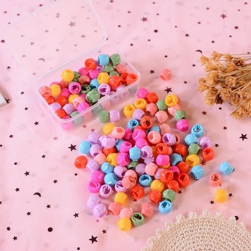 100PCS Mini Hair Claw Clips For Women Girls Cute Candy Colors Plastic Hairpins 