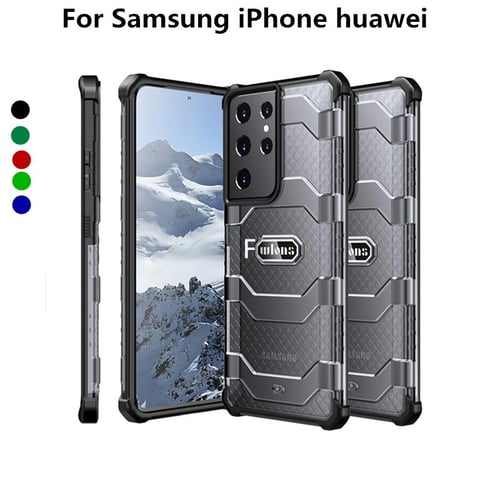 For Samsung Galaxy S S21 S30 Ultra Note Ultra Sfe Wlons Military Rugged Armor Case