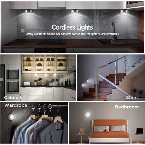 Tap Lights Led Stick On Push Touch Battery Powered Puck For Closets Under Cabinets Counters 4 Pack Bright Wireless Night Light Indoor Lamp Kids Tap Lights Led Stick On Push Touch, Under Cabinet Lighting Touch Pad