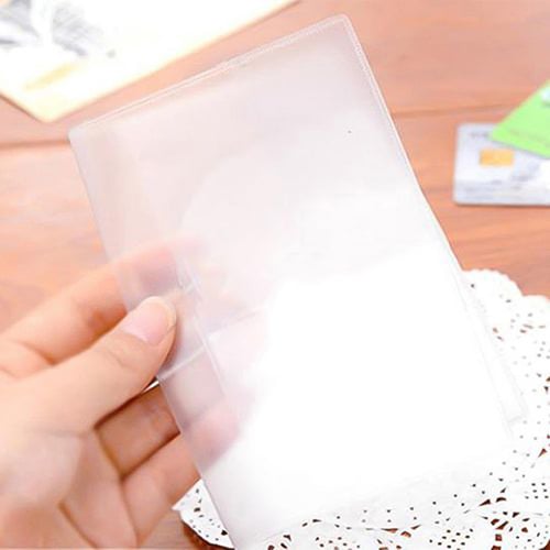 Clear Transparent Passport Cover Holder Case Organizer ID Card Travel Protector 